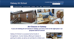 Desktop Screenshot of galwayartschool.com