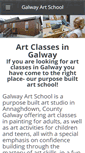 Mobile Screenshot of galwayartschool.com