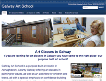 Tablet Screenshot of galwayartschool.com